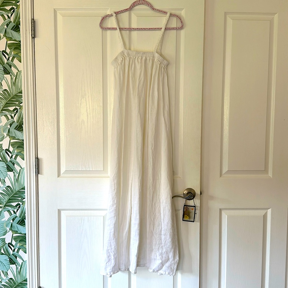 Deiji Studios linen box pleat Dress size S / M